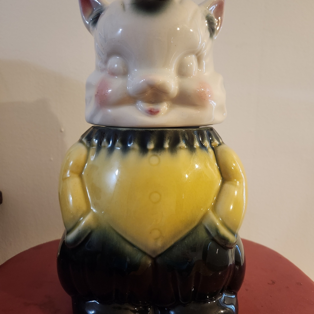 1950's Vintage American Bisque "Fluffy the Cat" MADE IN THE USA